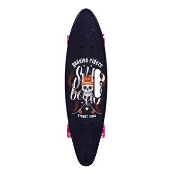 Пенні борд "Skull" 24" Bambi SC20520 з ручкою, PU колеса зі світлом SC20520 фото