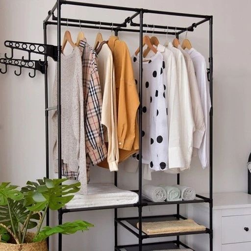Вішак для одягу 86/43/173 Simple Coat Rack Double Row / Вішалка з полицями COAT16112 фото
