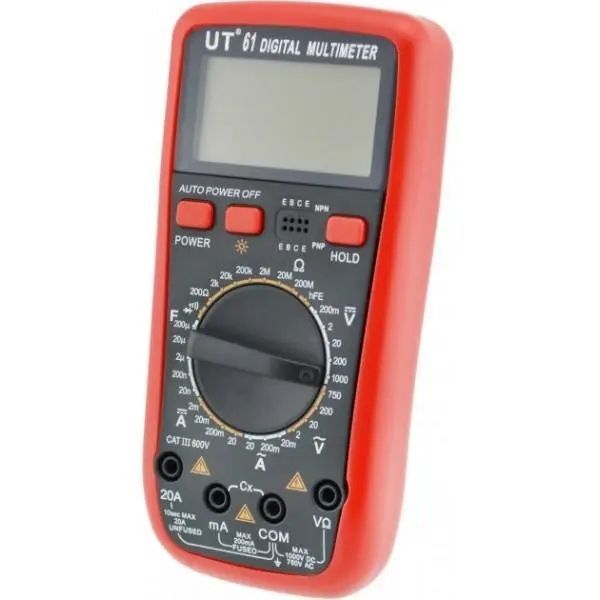 Цифровий мультиметр DT UT-61A з температурою та підсвічуванням екрану / Електричний тестер напруги / Вольтметр Sp1016 фото