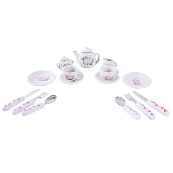 Дитячий набір посуду Tea set 868-E6-2 порцеляна, 17 предметів 868-E6-2 фото