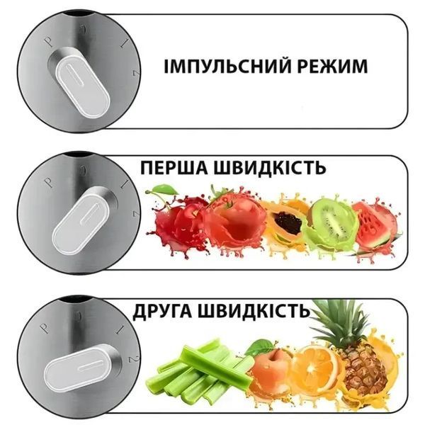 Соковижималка електрична 4в1 (блендер, міміксер, кавомолка) 3000 Вт Zepline ZP-122 Універсальний кухонний до ZP122 фото