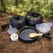 Набір посуду DS-200 алюмінієвий для кемпінгу / Набір посуду, каструля, сковорода VEN226A фото 3