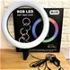 Кільцева LED лампа RGB MJ38 38см 220V 1 крепл.тел USB + пульт Mu741025 фото 5