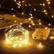 Новорічні гірлянди. Мідна дротяна лампа 100LED 10м, Теплий 9225885220199 фото 1