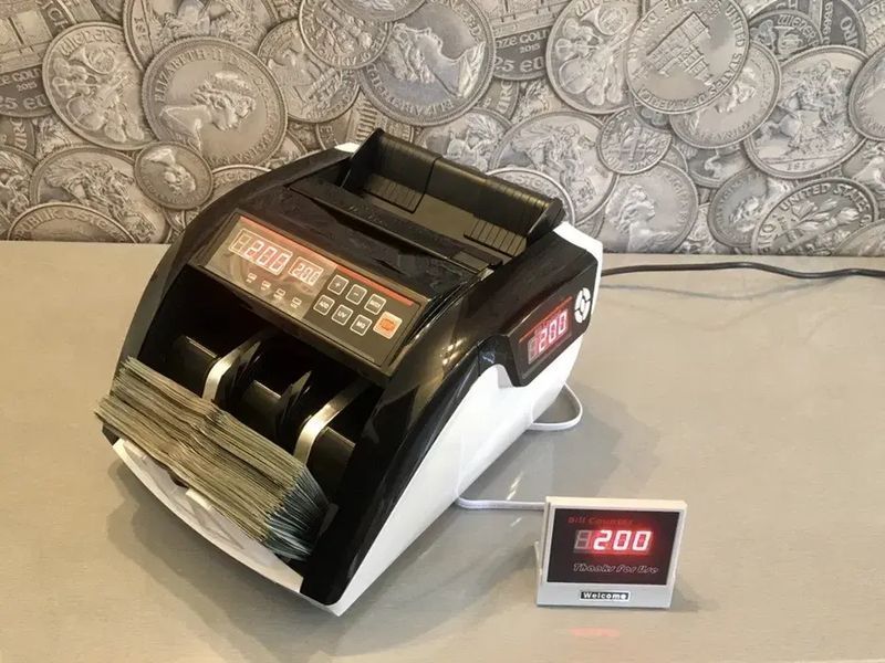 Рахункова машинка для грошей BILL COUNTER 206, машинка для підрахунку та перевірки купюр 205206 фото