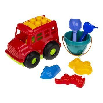 Пісочний набір Автобус "Бусик" №3 Colorplast 0107 Червоний 0107(Red) фото