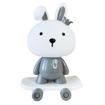 Нічник дитячий &laquo;Зайчик на скейті&raquo; MGZ-1407(Grey) живлення від USB MGZ-1407(Grey) фото