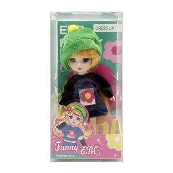 Лялька шарнірна для дівчаток Funny EBO DH2368B(Green) 15 см DH2368B(Green) фото