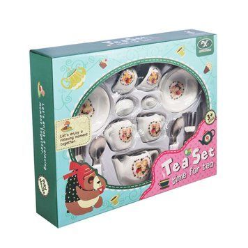 Дитячий набір посуду Tea set 868-E6-3 порцеляна, 17 предметів 868-E6-3 фото