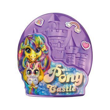 Креативна творчість "Pony Castle" BPS-01-01U з м'якою іграшкою Фіолетовий BPS-01-01U(Violet) фото