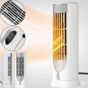Тепловентилятор керамічний Lasko FH500 1200 Вт, кімнатний електрообігрівач дуйка для дому та офісу, захист від перегрівання FH500 фото