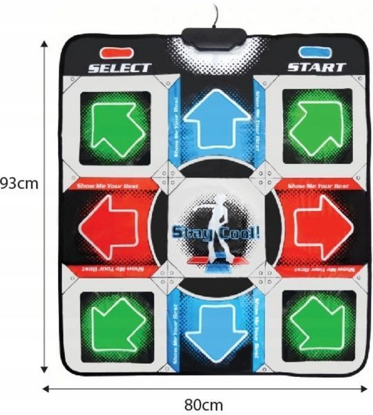 Танцювальний килимок usb для ПК комп'ютера PC Dance mat Dance Pad покращений з CD PC30308 фото