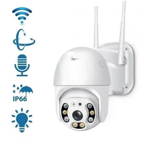 Вулична поворотна IP-камера A8 Wi-Fi ICSSE / 4mp 360 (A8) monitor ICSSE pan856 фото