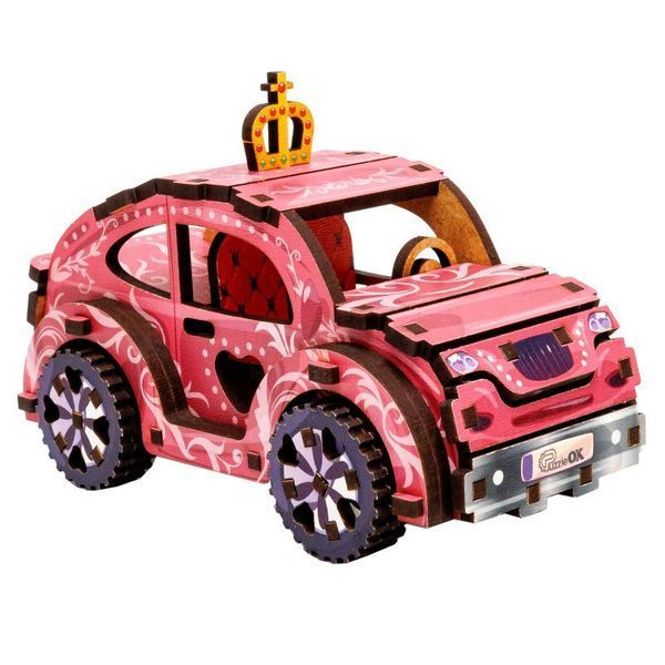 Дерев'яний 3D конструктор "Turbo Princess" Puz-00969, 70 деталей Puz-00969 фото