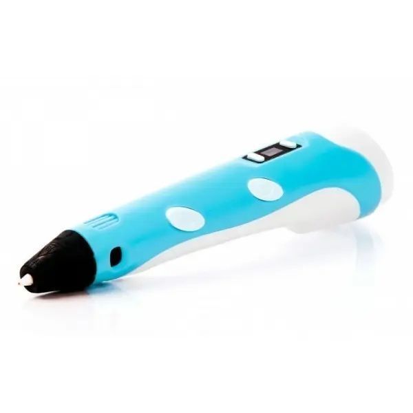 3D ручка з LCD дисплеєм та набором еко пластику для 3Д малювання 3D Pen Blue 1124 фото