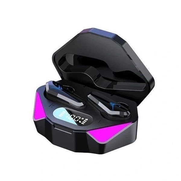 Ігрові геймерські бездротові навушники Bluetooth TWS X15 стереогарнітура з мікрофоном зарядним кейсом TWSX15 фото