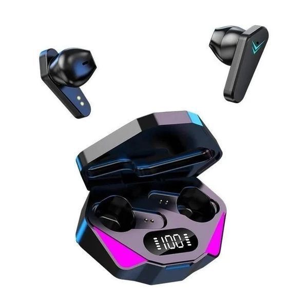 Ігрові геймерські бездротові навушники Bluetooth TWS X15 стереогарнітура з мікрофоном зарядним кейсом TWSX15 фото