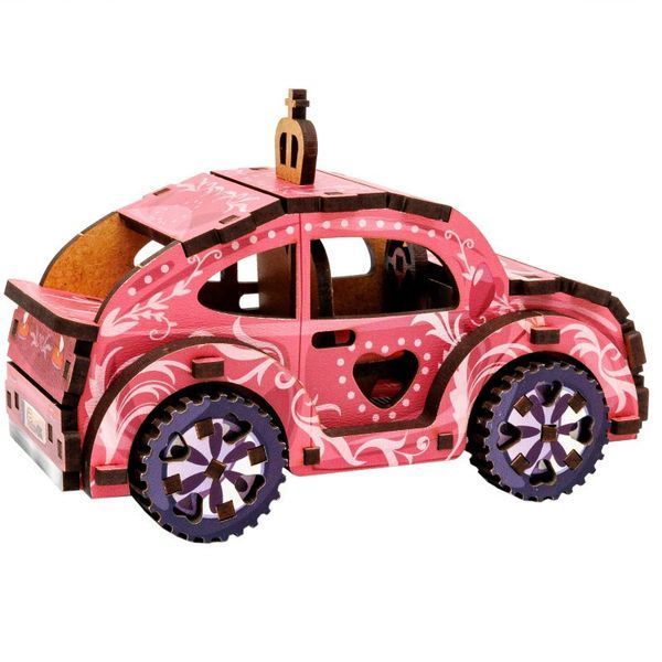 Дерев'яний 3D конструктор "Turbo Princess" Puz-00969, 70 деталей Puz-00969 фото