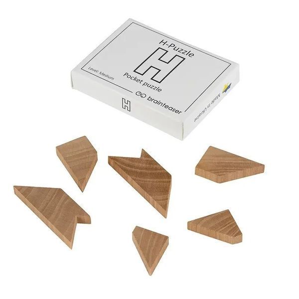 Набір дерев'яних головоломок "Wooden mini puzzle set #2" set2en 6 штук set2en фото