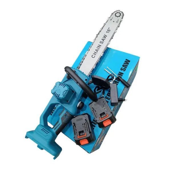 Акумуляторна ланцюгова пилка 16''+2 акумулятори 68В + кейс, Electric Saw / Електропила / Акумуляторна пилка Jam9999 фото