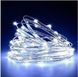 Новорічні гірлянди. Мідна дротяна лампа 100LED 10м (батарейки) Колір білий Силіконовий провід (7108) mu20308 фото 2