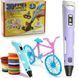 3D ручка з LCD дисплеєм та набором еко пластику для 3Д малювання 3D Pen Blue 1124 фото 2