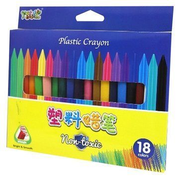 Олівці воскові CRAYONS DSCN3833-18, 18 кольорів DSCN3833-18 фото