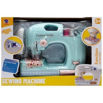 Дитяча побутова техніка "Швейная машинка" XS-25055(Turquoise) світлові та звукові ефекти XS-25055(Turquoise) фото
