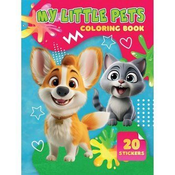 Дитяча розмальовка My Little Pets А06012504, 20 наліпок А4 А06012504 фото