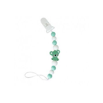 Ланцюжок для пустушки "Коала" MGZ-0521(Turquoise) силіконовий MGZ-0521(Turquoise) фото
