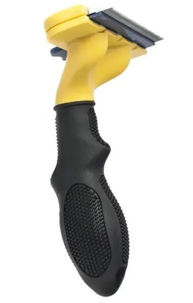 Фурмінатор для довгошерстих собак та кішок з кнопкою Furminator Short Hair Large 10 см 50948529 фото