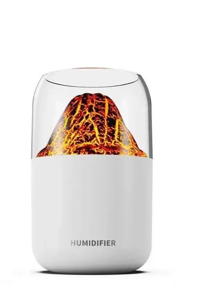 Ультразвуковий зволожувач повітря в стилі вулкана LAMP JSQ-1 280 мл Аромадифузор-нічник для дому JSQ280 фото
