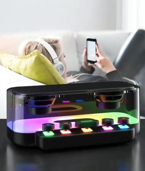 Портативна колонка Bluetooth з підсвічуванням RGB Bluetooth 5.0, Type-C. As-2636 фото