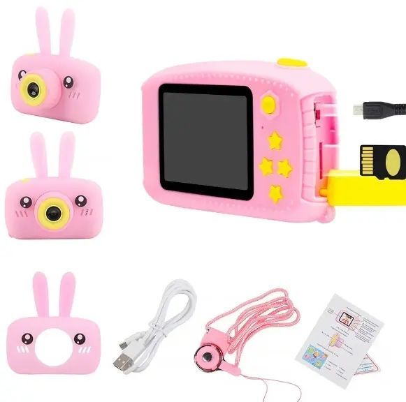 Дитячий фотоапарат Smart Kids Camera цифрова фотокамера, дитяча камера для фото жовтий jv8521476/1 фото