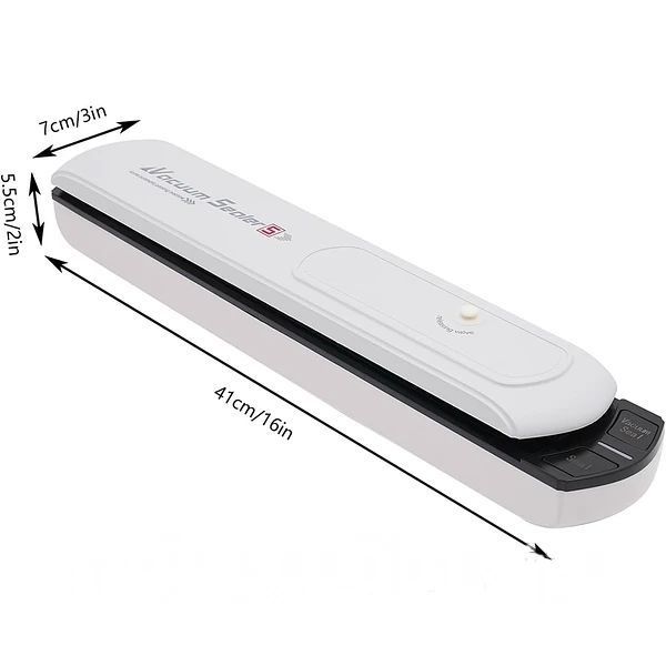 Вакуумний пакувальник Vacuum Sealer S для продуктів 90 Вт, 28 см, білий SL98 фото
