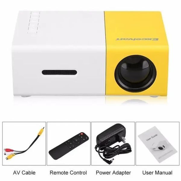 Мультимедійний портативний проєктор UKC YG-300 з динаміком White/Yellow YG300 фото