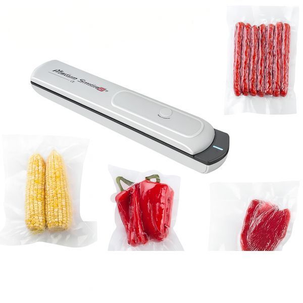 Вакуумний пакувальник Vacuum Sealer S для продуктів 90 Вт, 28 см, білий SL98 фото