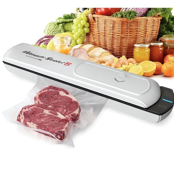 Вакуумний пакувальник Vacuum Sealer S для продуктів 90 Вт, 28 см, білий SL98 фото