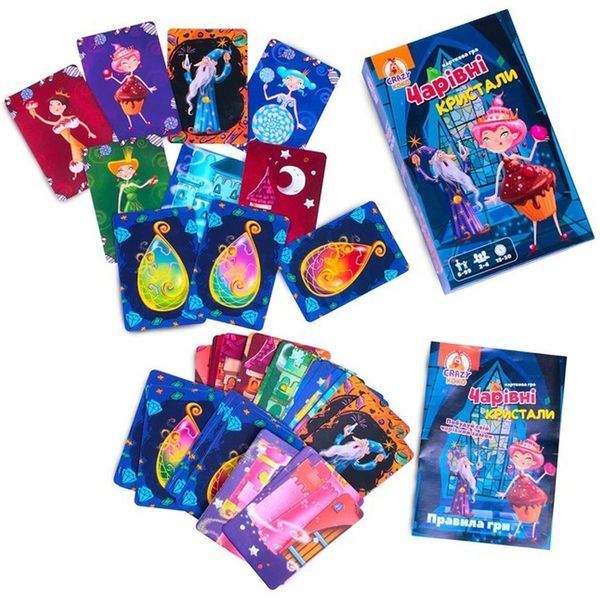 Настільна розважальна гра "Чарівні кристали" VT8077-04, 50 карток VT8077-04 фото
