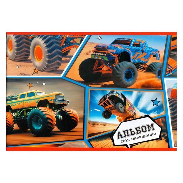 Альбом для малювання "Герої мультфільмів" 902053, 24 аркуші, скоба, в асортименті 902053 фото
