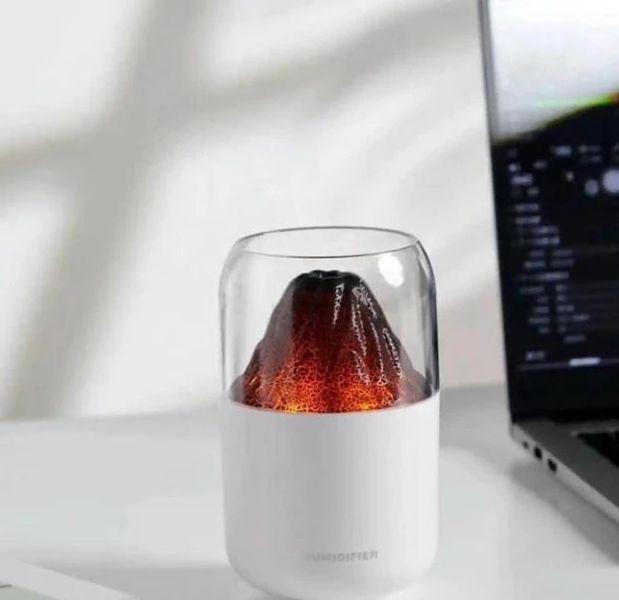 Ультразвуковий зволожувач повітря в стилі вулкана LAMP JSQ-1 280 мл Аромадифузор-нічник для дому JSQ280 фото