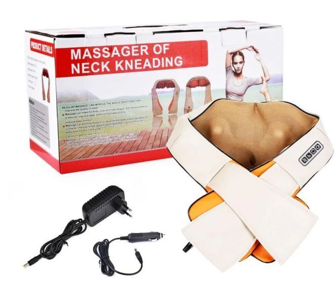Роликовий масажер для спини та шиї Massager of Neck Kneading 6929830 фото