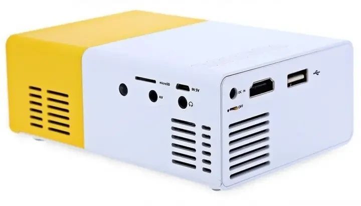 Мультимедійний портативний проєктор UKC YG-300 з динаміком White/Yellow YG300 фото