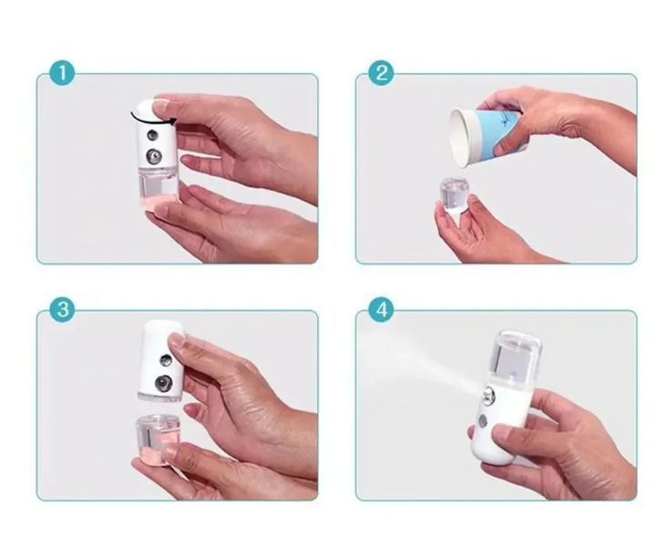 Зволожувач для шкіри обличчя Nano Mist Soraver, Нанорозпилювач NANO23 фото