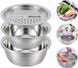 Багатофункціональний кухонний набір з нержавіючої сталі 3 в 1 Metal Basket Cutter G7041 фото 1