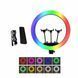 Кільцева LED лампа RGB MJ18 45см 3 кріплення 24300101111 фото 4