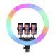 Кільцева LED лампа RGB MJ18 45см 3 кріплення 24300101111 фото 1