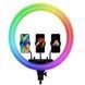 Кільцева LED лампа RGB MJ18 45см 3 кріплення 24300101111 фото 5