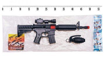 Іграшковий автомат-тріскачка "M16" з гранатою Golden Gun 803 803GG фото
