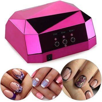 Лампа для нігтів 36W Diamond Pink 24325254512 фото